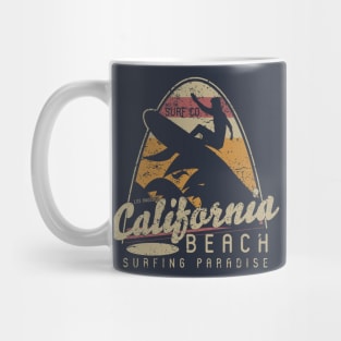 California Beach Surfing Mug